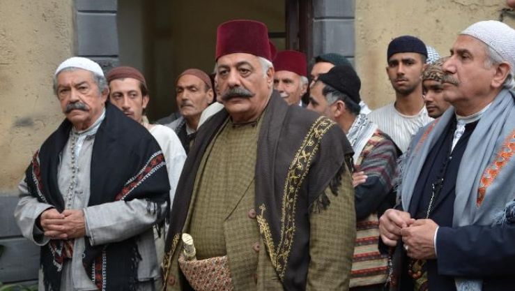 مشهد من مسلسل باب الحارة