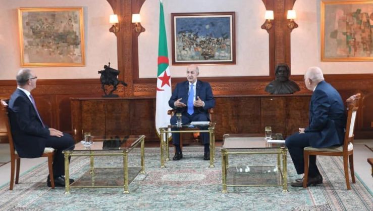 جانب من اللقاء الإعلامي الدوري لرئيس الجمهورية
