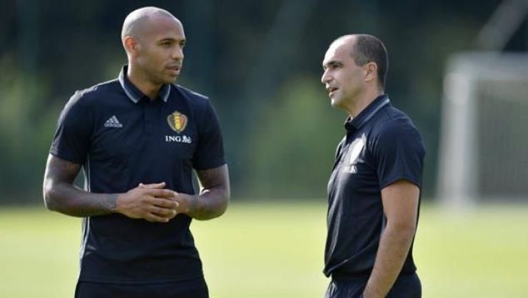 مدرب المنتخب البلجيكي رفقة هنري