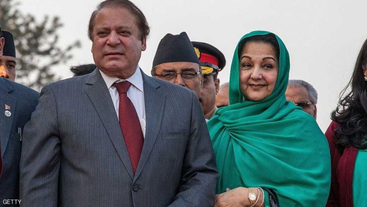 نواز شريف وزوجته كلثوم