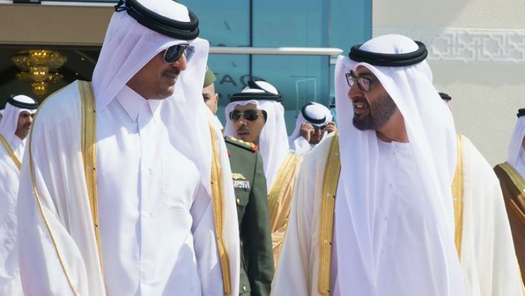 محمد بن زايد ( الإمارات ) وتميم بن حمد ( قطر )