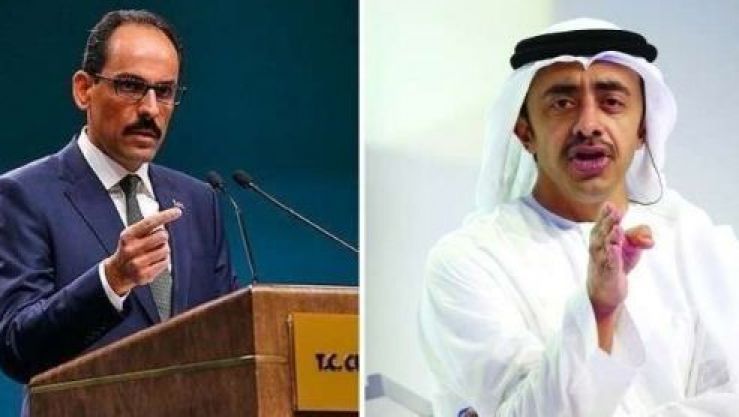 وزير الخارجية الإماراتي والمتحدث باسم الرئاسة التركي