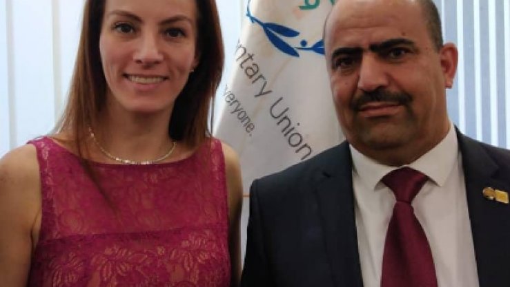 شنين مع رئيسة الاتحاد البرلماني الدولي
