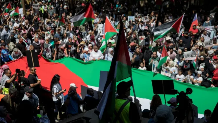 مظاهرة مؤيدة للفلسطينيين في سيدني