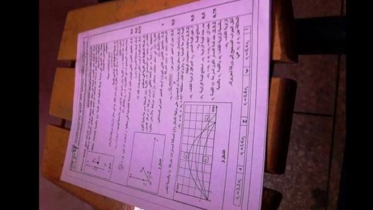 تسريب مواضيع الامتحانات