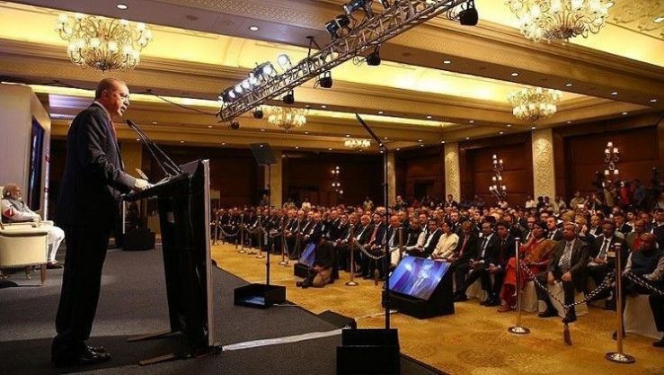 المؤتمر الصحفي لأردوغان في الهند
