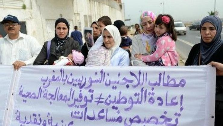 لاجئون سوريون في المغرب