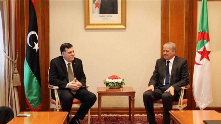 عبد المالك سلال وفايز السراج