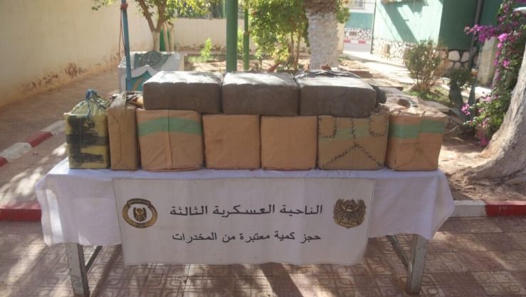إحباط إدخال أزيد من 19 قنطار من الكيف المعالج عبر الحدود مع المغرب