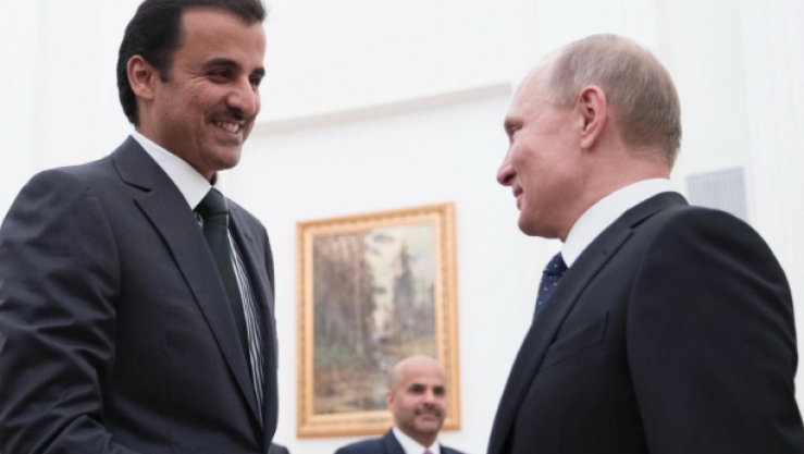 الأمير تميم وفلاديمير بوتين