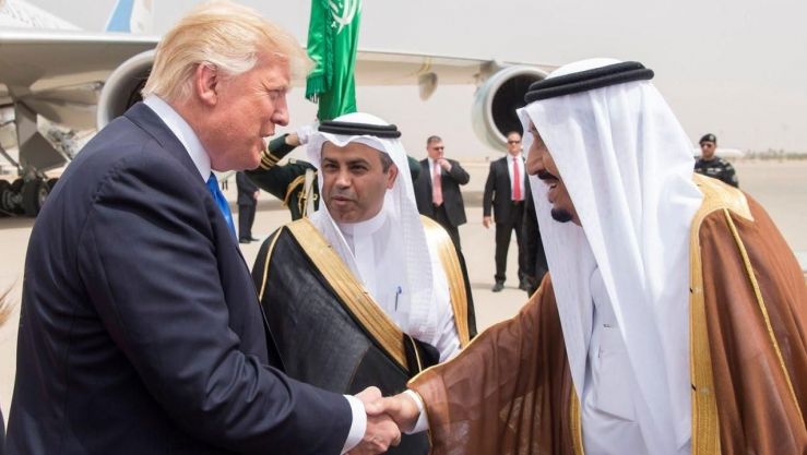 دونالد ترامب مع الملك سلمان