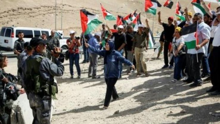 صمود الفلسطينيين في خان الأحمر