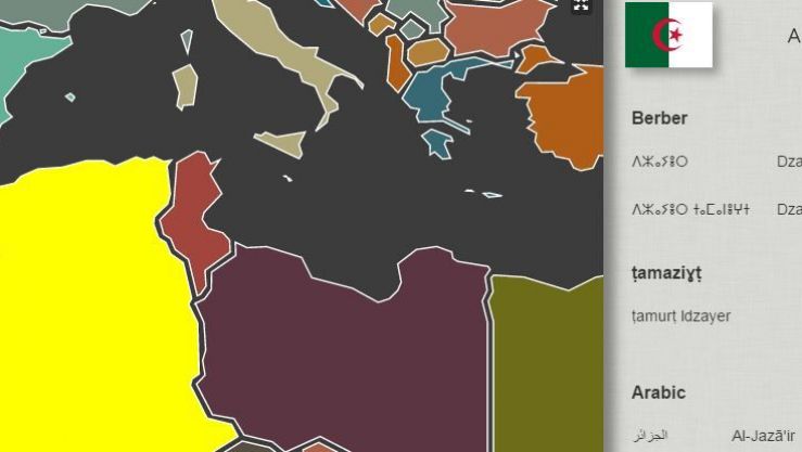 صورة من الخريطة التفاعلية للموقع..