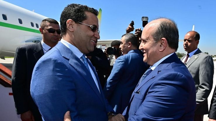 سيفي غريب يستقبل نظيره الموريتاني في زيارة رسمية