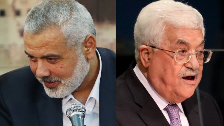 محمود عباس وإسماعيل هنية