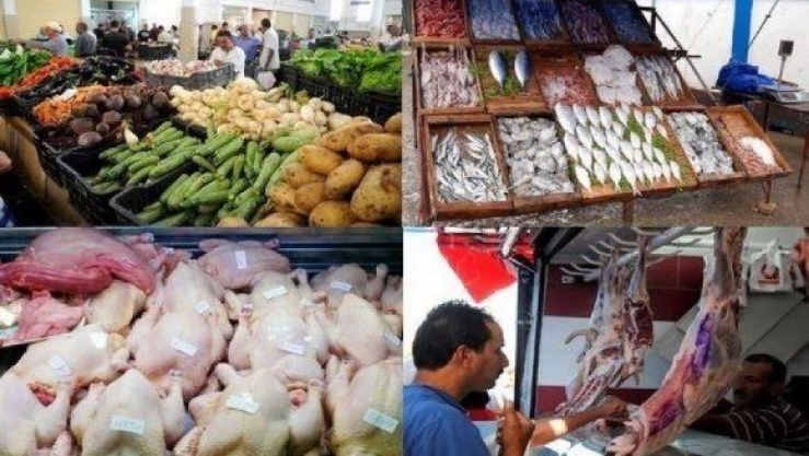 ارتفاع طفيف في أسعار المواد الغذائية