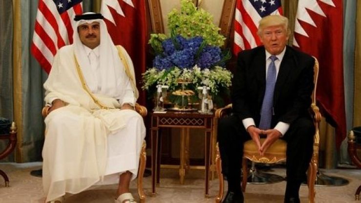 ترامب و أمير قطر