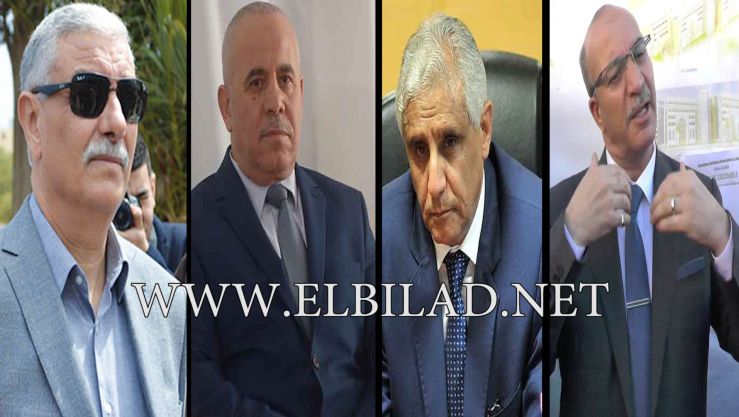 في الصورة من اليمين إلى اليسار: شاطر، ساسي، شرفة ومعبد