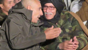 رجل الأعمال مع الرئيس الصحراوي 