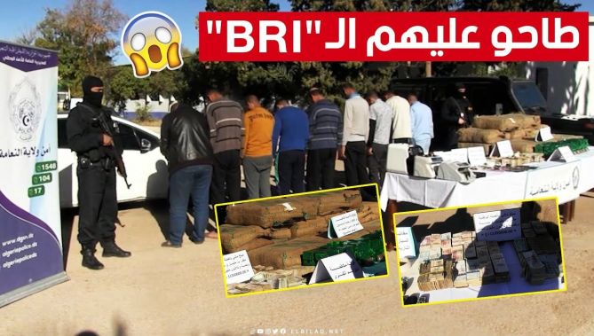 قوات الـ "BRI" تتمكّن من حجز ما يقارب 4 قناطير من الكيـ. ـف المعالج وأزيد من مليار سنتيم في النعامة😱