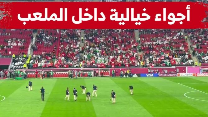 شاهدوا الأجواء الخيالية داخل ملعب البيت قبل مباراة الجزائر وتونس