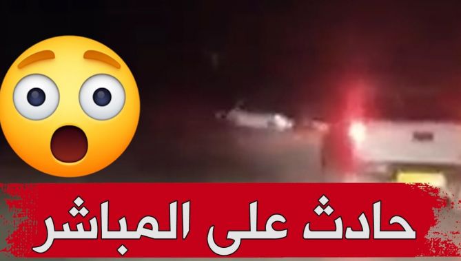كأنه مشهد من أحد الأافلام الأمريكية ..حادث مرور خطير بعد مطاردة بين سائقين