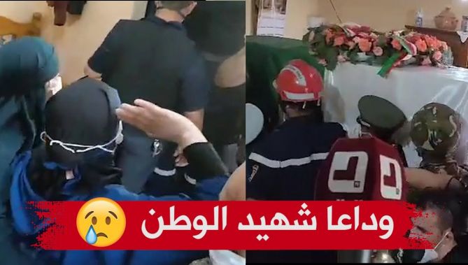 هكذا تم وداع شهيد الوطن بلغول عبد الغاني الذي استشهد في حرائق ولاية تيزي وزو الاخيرة 😥😥