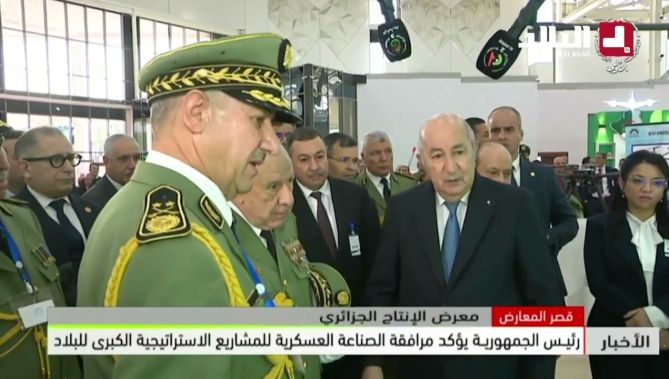 رئيس الجمهورية يؤكد مرافقة الصناعة العسكرية للمشاريع الاستراتيجية الكبرى للبلاد .. #شاهدوا