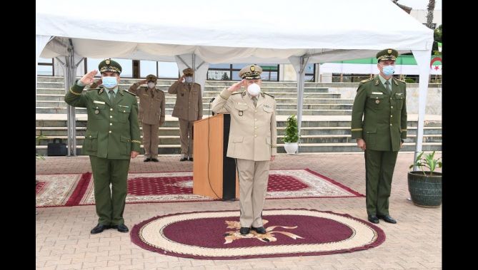 الفريق السعيد شنقريحة يشرف على تنصيب العميد يحي علي والحاج قائدا للدرك الوطني