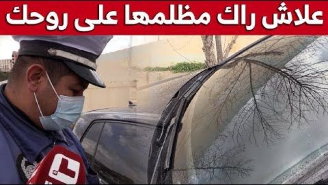 شاهد ماذا دار بين شرطي وصاحب سيارة بزجاج عازل والإجراءات المتخذة في حقه