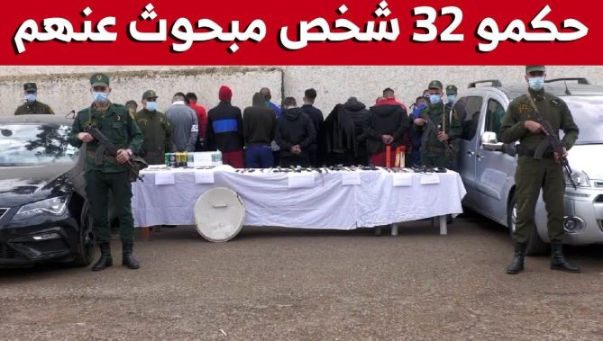 #شاهدوا.. درك #وهران وبعد مداهمات ناجحة يوقف 32 شخصا مبحوث عنهم من العدالة وهذا ما تم ضبطه بحوزتهم