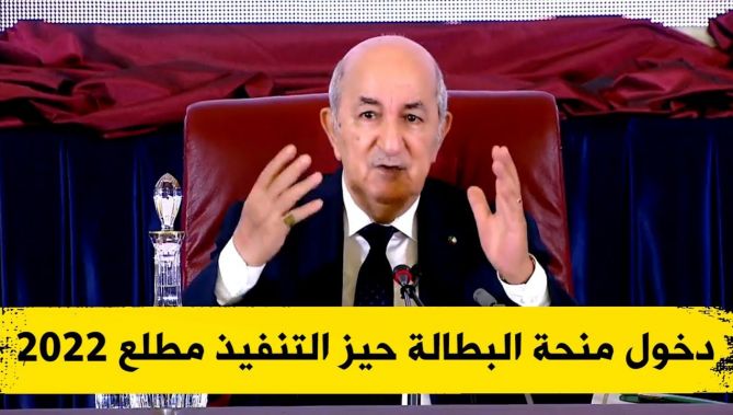 الرئيس تبون: منحة البطالة ستدخل حيز التنفيذ بداية من 2022