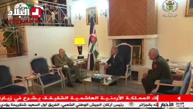 الفريق أول السعيد شنقريحة يؤدي زيارة مجاملة للملك الأردني عبد الله الثاني بن الحسين