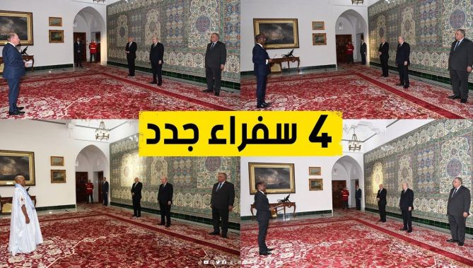 رئيس الجمهورية يتسلّم أوراق اعتماد أربعة سفراء جدد.. شاهدوا: