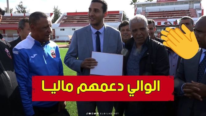 والي الشــلف يدعم أولمبي شلف ماديـــا قبل نصف نهــائي كأس الجمهورية