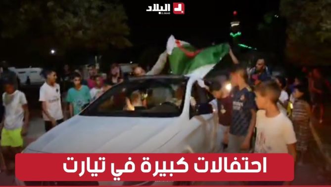 شاهدوا.. احتفالات كبيرة في ولاية تيارت (مسقط رأس ايمان #خليف) بعد الإنجاز الكبير للبطلة الجزائرية