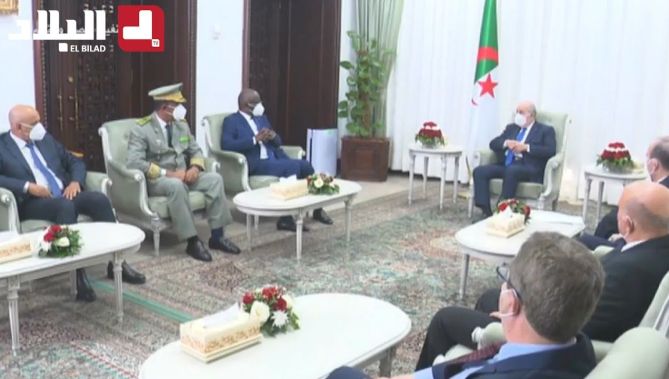 رئيس الجمهورية عبد المجيد تبون يستقبل وزير الداخلية الموريتاني
