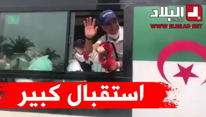 استقبال رسمي كبير يحظى به وفد الرياضيين من ذوي الهمم بعد وصولهم إلى مطار هواري بومدين