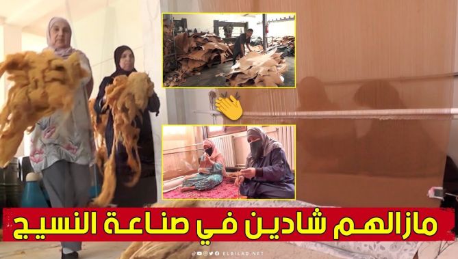 صناعة النسيج "التقليدي".. فن يسعى حرفيو الجلفة للمحافظة عليه.. شاهد: