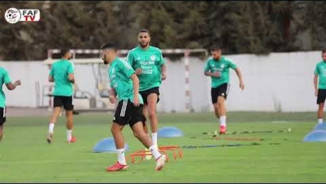أول حصة تدريبية للخضر بالمركز التقني الوطني -سيدي موسى بعد اكتمال التعداد