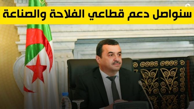 عرقاب: سنواصل دعم قطاعي الفلاحة والصناعة بما يلزم من طاقة وأسمدة