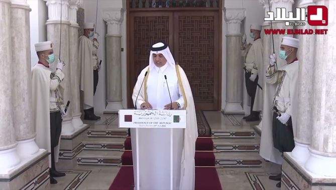 تصريح سفير دولة قطر عبد العزيز علي النعمة عقب استقباله اليوم من قبل رئيس الجمهورية