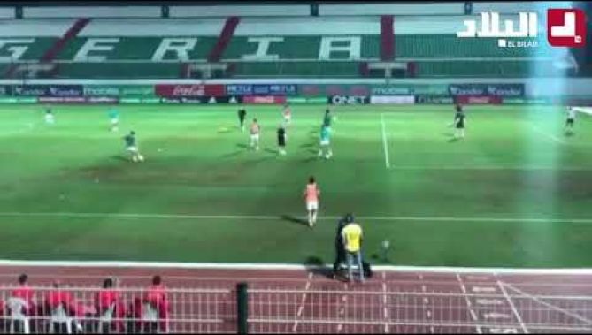 عملية الإحماء للعناصر الوطنية قبل مواجهة جيبوتي #الخضر#تصفيات_كأس_العالم #مونديال_قطر_2022
