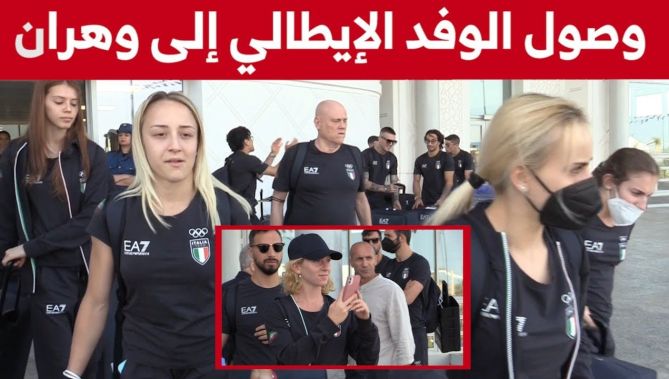 شاهدوا.. لحظة وصول الوفد الرياضي الإيطالي إلى مطار وهران الجديد