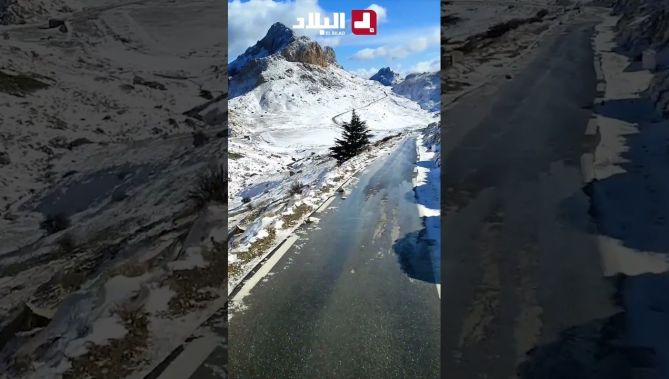 جبال البابور" بسطيف تكتســــي حلـــة بيضــــــاء بعــــد تســـاقط الثلــوج❄️ 😍