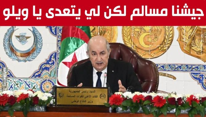 الرئيس تبون: "جيشنا جيش مسالم لكن بشراسة يدافع عن البلد واللي يتعدى يا ويلو"