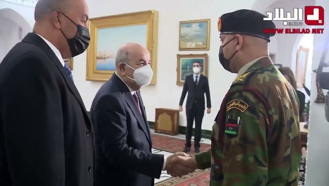 رئيس الجمهورية يستقبل نائب رئيس المجلس الرئاسي الليبي رفقة رئيس الأركان العامة للجيش الليبي