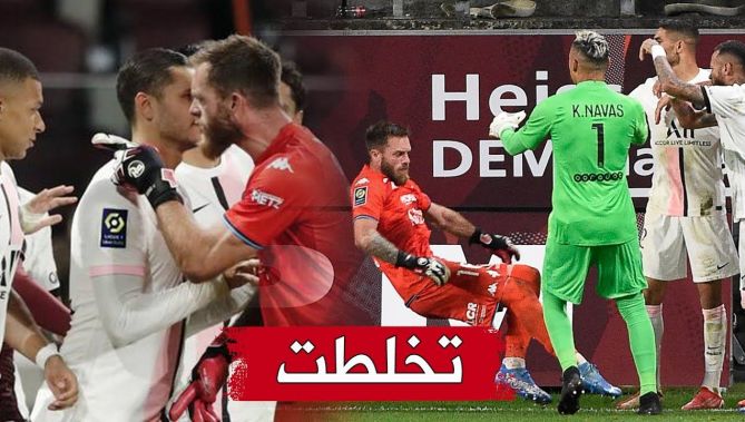 تصرف غير اخلاقي من مبابي و نايمار يعتدي على حارس الجزائر