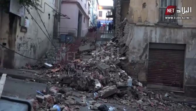 مشاهد جديدة لمخلفات الزلزال الذي ضرب ولاية بجاية