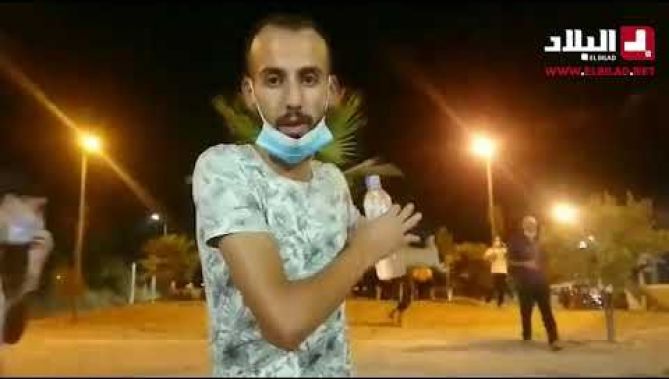 شباب قضوا الليل في توفير المياه و المساعدات للعائلات النازحة من القرى